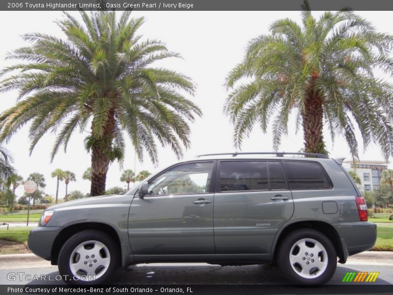 Oasis Green Pearl / Ivory Beige 2006 Toyota Highlander Limited
