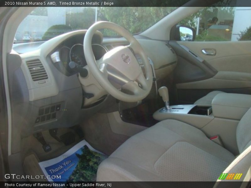 Tinted Bronze Metallic / Beige 2010 Nissan Murano S AWD