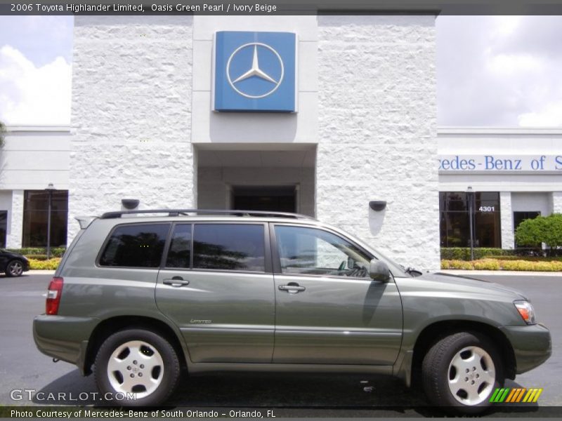 Oasis Green Pearl / Ivory Beige 2006 Toyota Highlander Limited