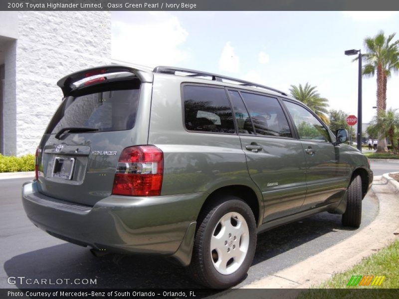Oasis Green Pearl / Ivory Beige 2006 Toyota Highlander Limited