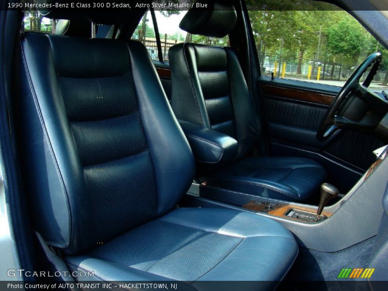 Astro Silver Metallic / Blue 1990 Mercedes-Benz E Class 300 D Sedan