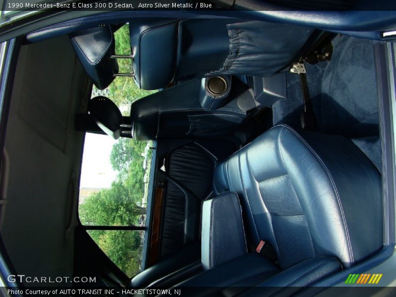 Astro Silver Metallic / Blue 1990 Mercedes-Benz E Class 300 D Sedan