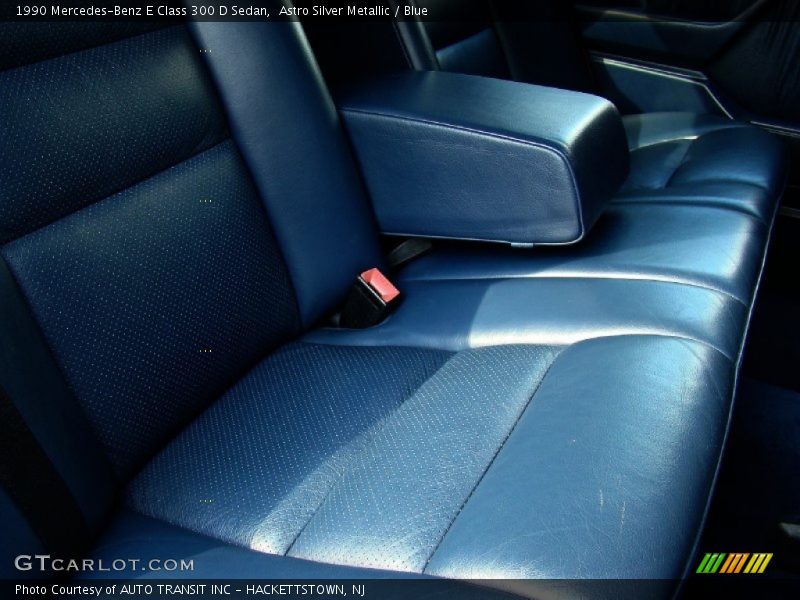 Astro Silver Metallic / Blue 1990 Mercedes-Benz E Class 300 D Sedan