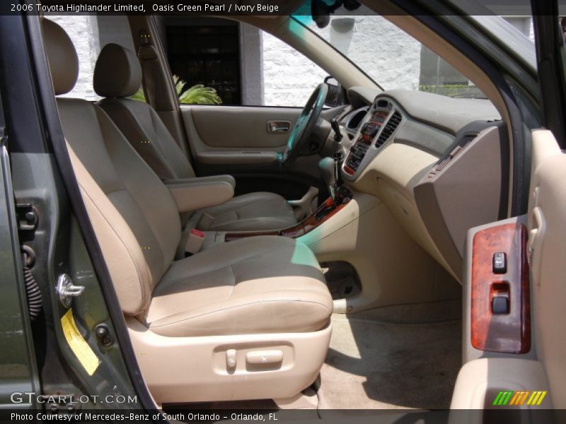 Oasis Green Pearl / Ivory Beige 2006 Toyota Highlander Limited