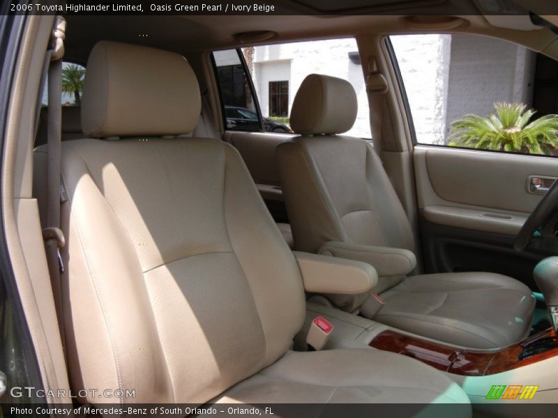 Oasis Green Pearl / Ivory Beige 2006 Toyota Highlander Limited
