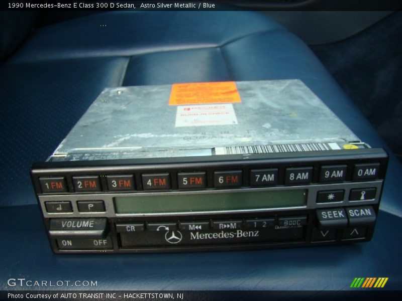 Astro Silver Metallic / Blue 1990 Mercedes-Benz E Class 300 D Sedan