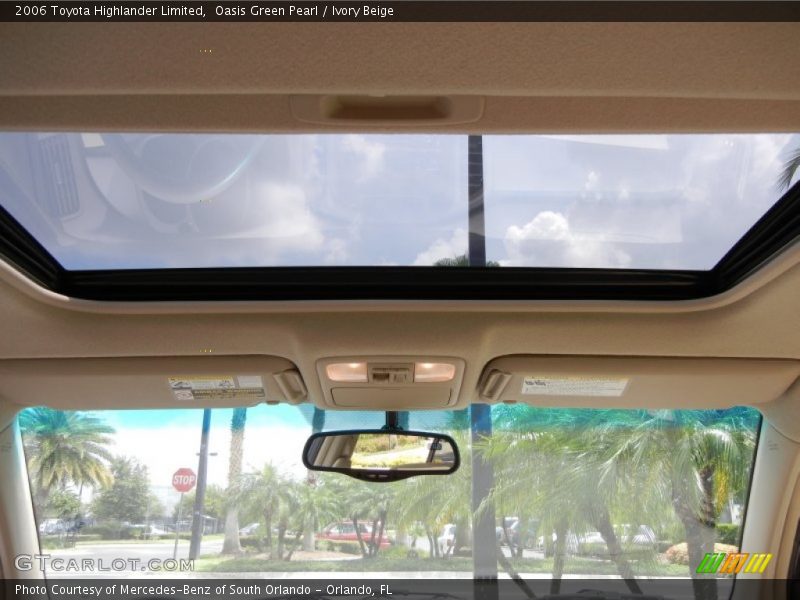 Oasis Green Pearl / Ivory Beige 2006 Toyota Highlander Limited