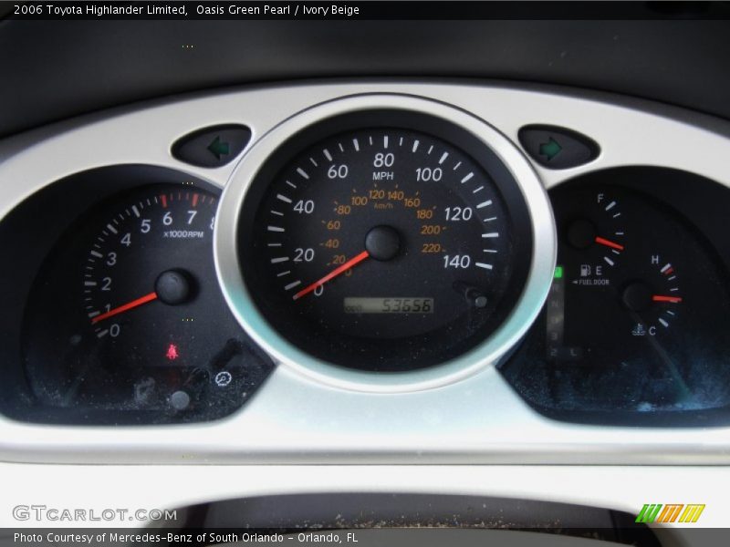 Oasis Green Pearl / Ivory Beige 2006 Toyota Highlander Limited