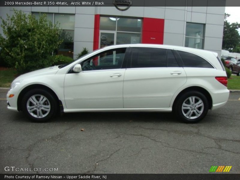 Arctic White / Black 2009 Mercedes-Benz R 350 4Matic