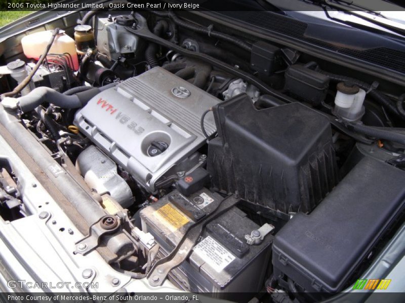 Oasis Green Pearl / Ivory Beige 2006 Toyota Highlander Limited