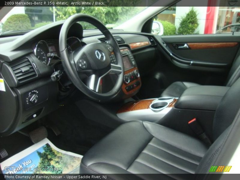 Arctic White / Black 2009 Mercedes-Benz R 350 4Matic