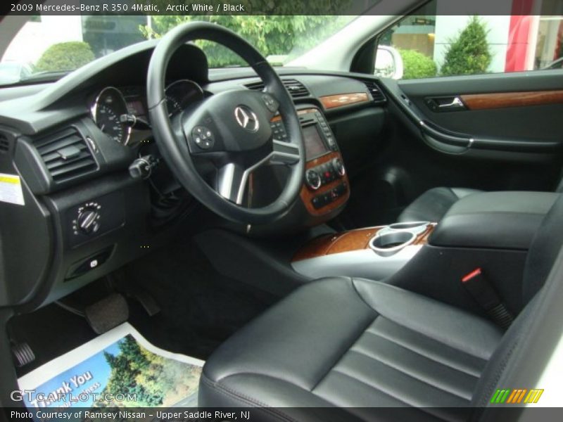 Arctic White / Black 2009 Mercedes-Benz R 350 4Matic