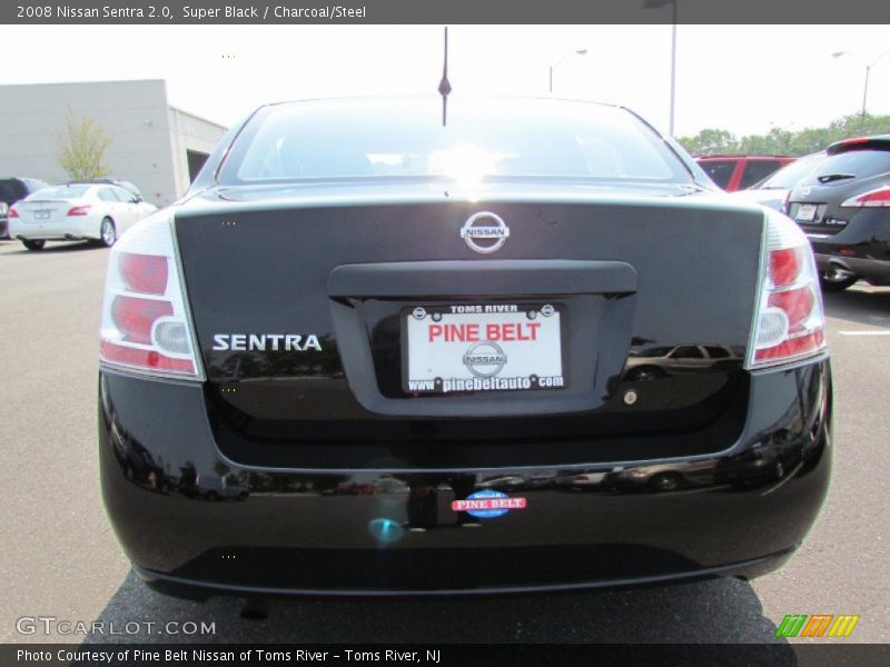 Super Black / Charcoal/Steel 2008 Nissan Sentra 2.0