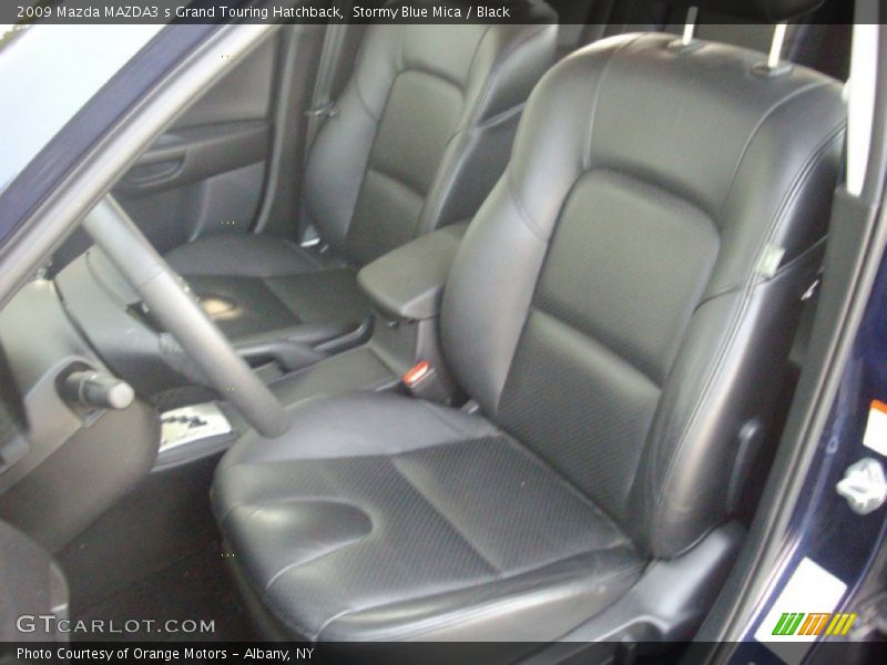 Stormy Blue Mica / Black 2009 Mazda MAZDA3 s Grand Touring Hatchback