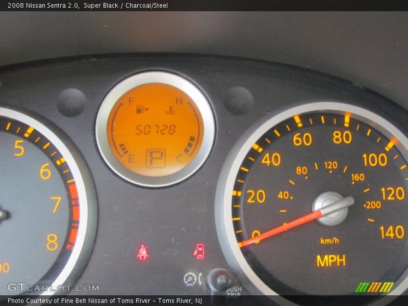 Super Black / Charcoal/Steel 2008 Nissan Sentra 2.0