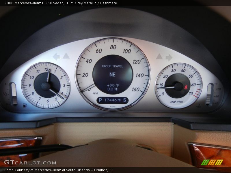 Flint Grey Metallic / Cashmere 2008 Mercedes-Benz E 350 Sedan