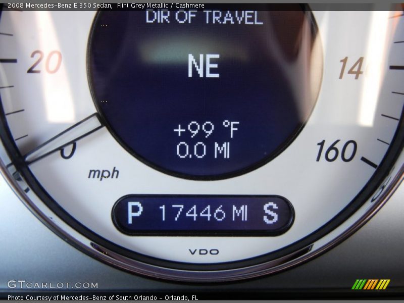 Flint Grey Metallic / Cashmere 2008 Mercedes-Benz E 350 Sedan
