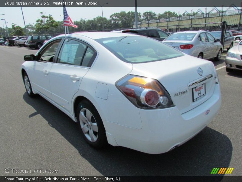 Winter Frost Pearl / Blond 2008 Nissan Altima 2.5 S