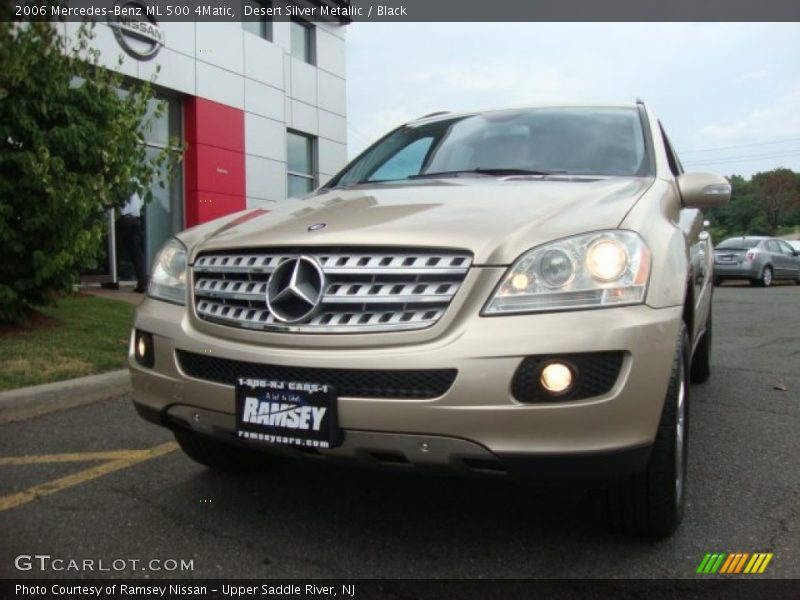Desert Silver Metallic / Black 2006 Mercedes-Benz ML 500 4Matic