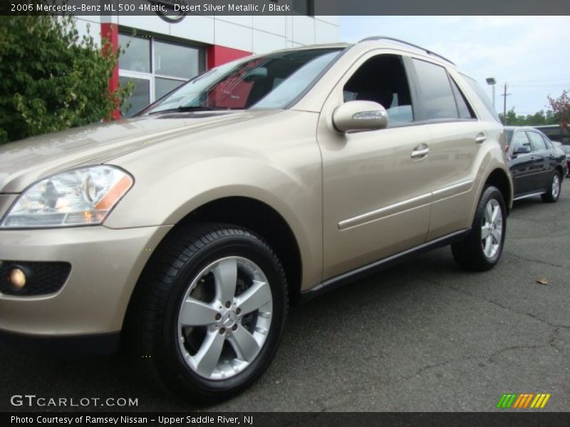 Desert Silver Metallic / Black 2006 Mercedes-Benz ML 500 4Matic