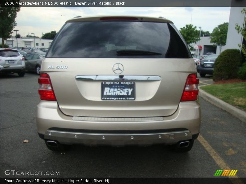 Desert Silver Metallic / Black 2006 Mercedes-Benz ML 500 4Matic