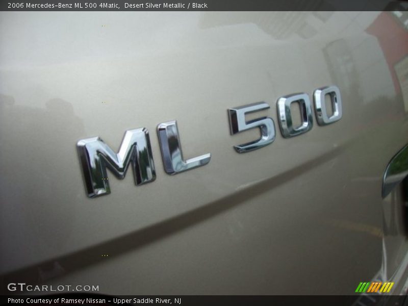 Desert Silver Metallic / Black 2006 Mercedes-Benz ML 500 4Matic
