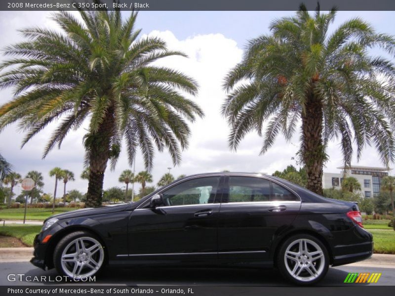 Black / Black 2008 Mercedes-Benz C 350 Sport