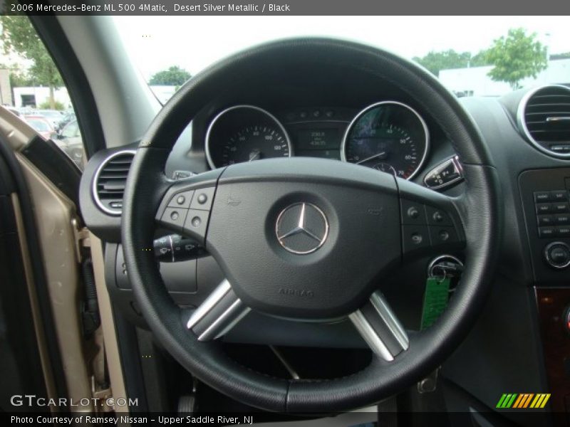 Desert Silver Metallic / Black 2006 Mercedes-Benz ML 500 4Matic