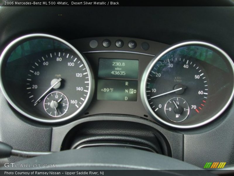 Desert Silver Metallic / Black 2006 Mercedes-Benz ML 500 4Matic
