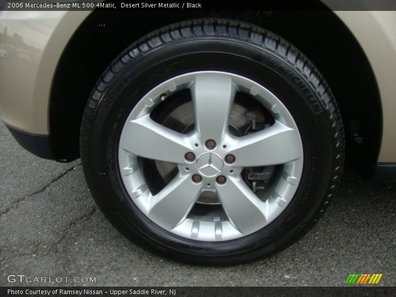 Desert Silver Metallic / Black 2006 Mercedes-Benz ML 500 4Matic