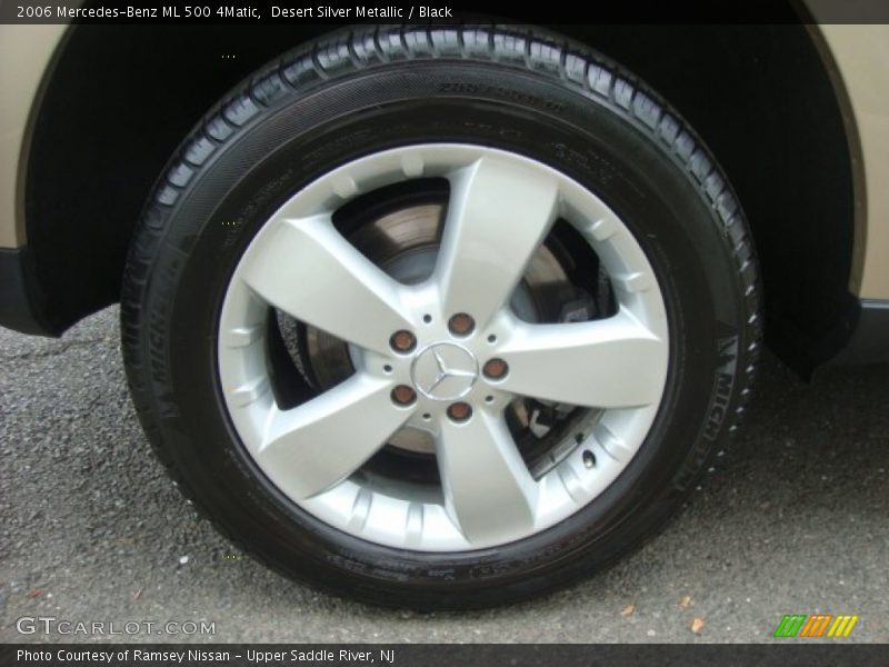Desert Silver Metallic / Black 2006 Mercedes-Benz ML 500 4Matic