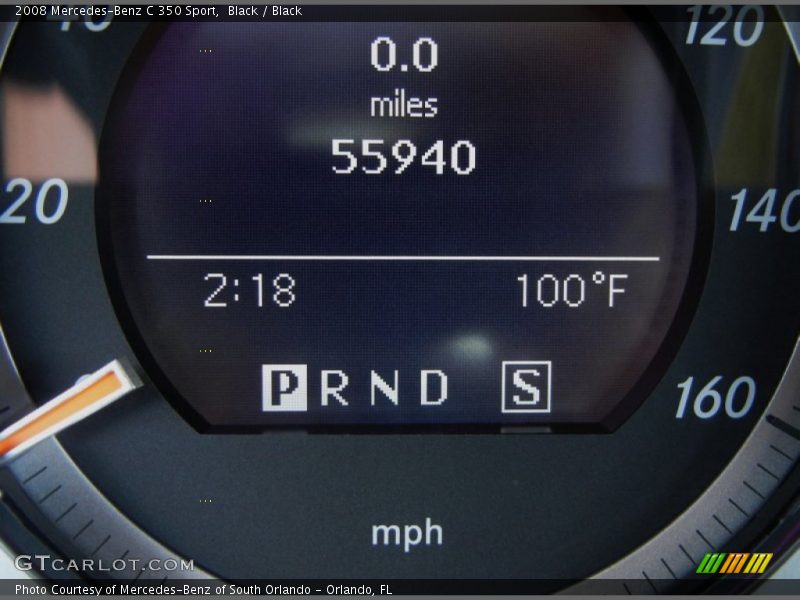 Black / Black 2008 Mercedes-Benz C 350 Sport
