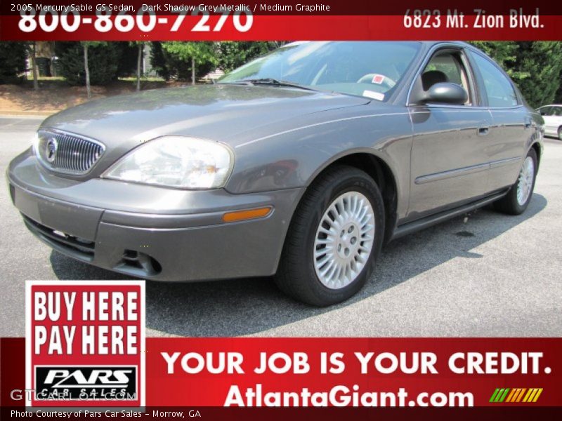 Dark Shadow Grey Metallic / Medium Graphite 2005 Mercury Sable GS Sedan