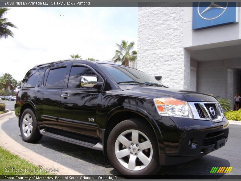 Galaxy Black / Almond 2008 Nissan Armada LE