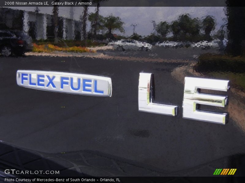 Galaxy Black / Almond 2008 Nissan Armada LE