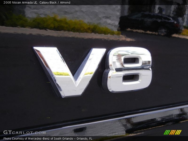 Galaxy Black / Almond 2008 Nissan Armada LE