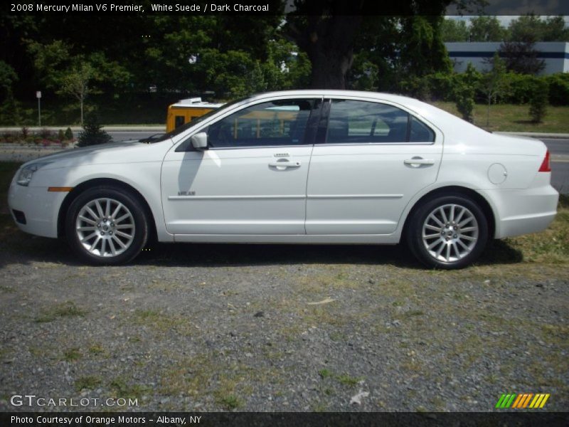 White Suede / Dark Charcoal 2008 Mercury Milan V6 Premier