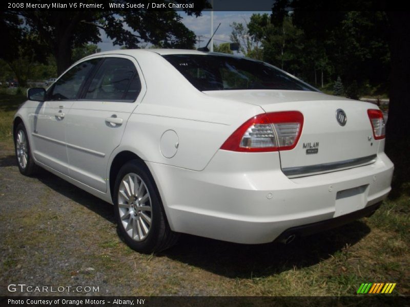 White Suede / Dark Charcoal 2008 Mercury Milan V6 Premier