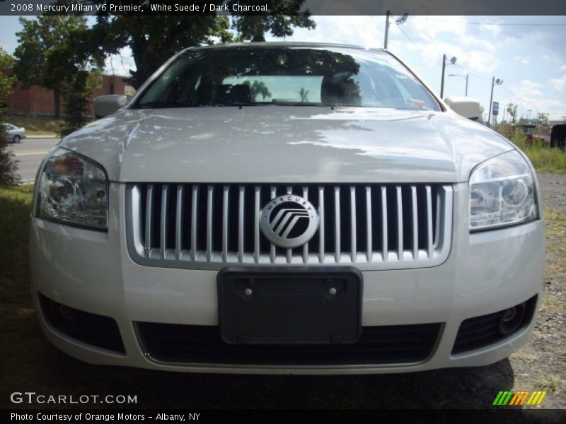 White Suede / Dark Charcoal 2008 Mercury Milan V6 Premier