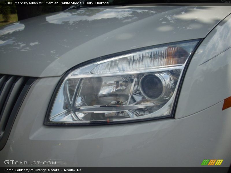 White Suede / Dark Charcoal 2008 Mercury Milan V6 Premier