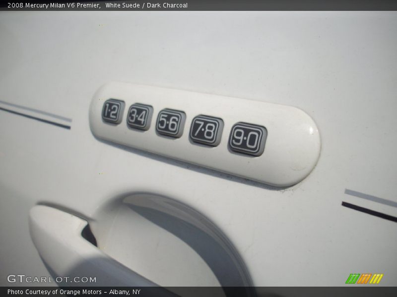 White Suede / Dark Charcoal 2008 Mercury Milan V6 Premier