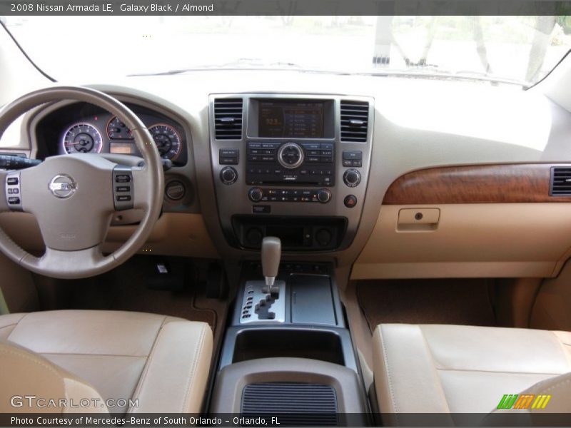Dashboard of 2008 Armada LE
