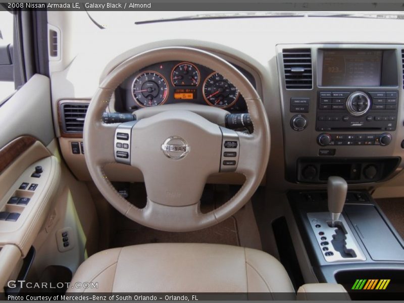 Dashboard of 2008 Armada LE