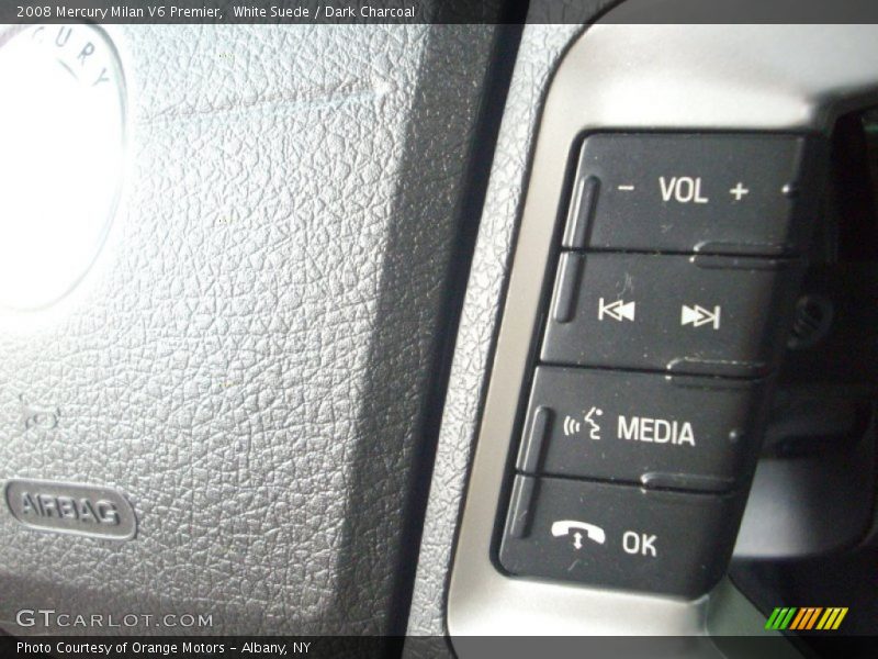 White Suede / Dark Charcoal 2008 Mercury Milan V6 Premier