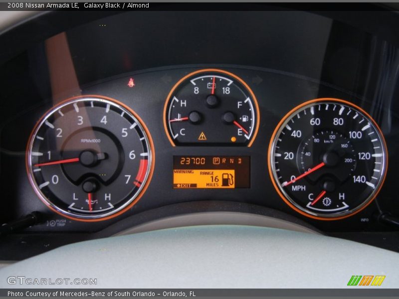  2008 Armada LE LE Gauges