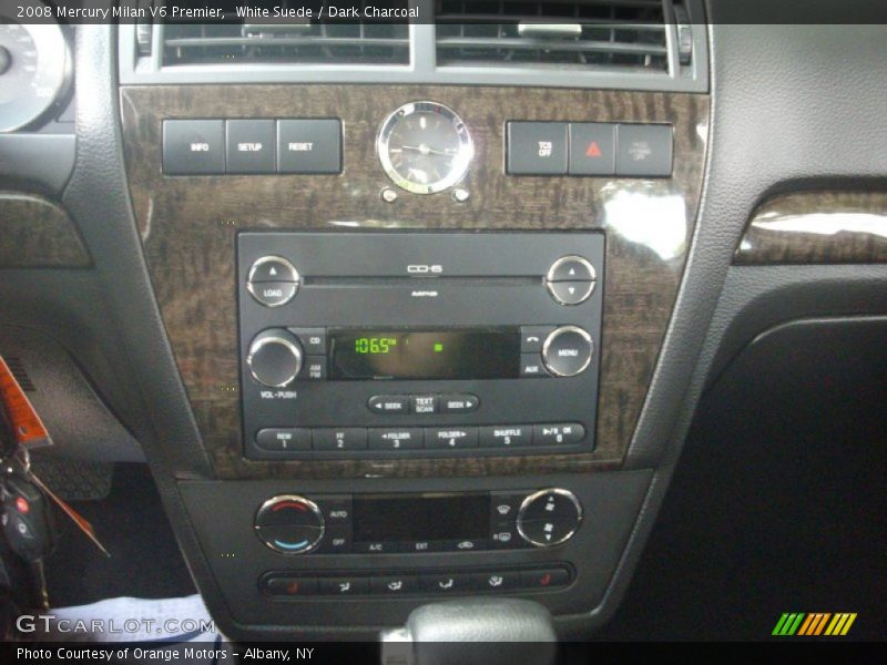 White Suede / Dark Charcoal 2008 Mercury Milan V6 Premier