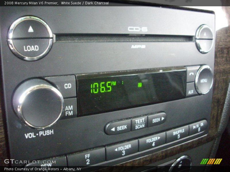 White Suede / Dark Charcoal 2008 Mercury Milan V6 Premier