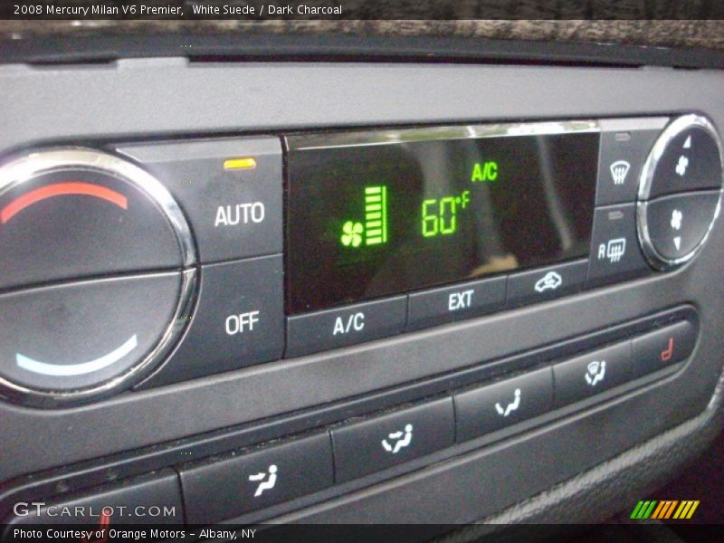 White Suede / Dark Charcoal 2008 Mercury Milan V6 Premier