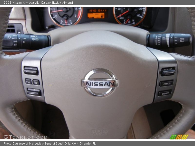 Galaxy Black / Almond 2008 Nissan Armada LE