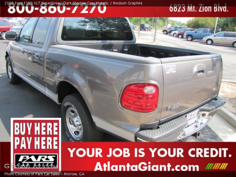 Dark Shadow Grey Metallic / Medium Graphite 2002 Ford F150 XLT SuperCrew